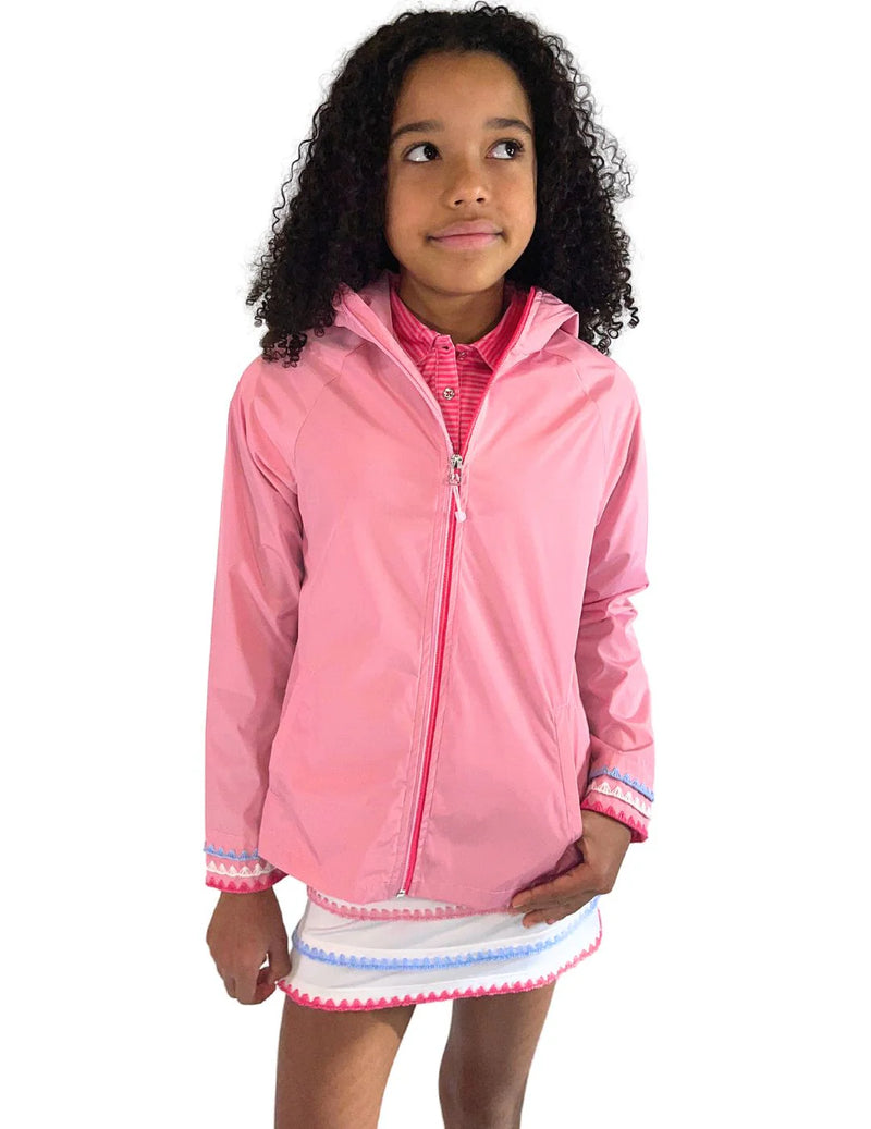 Load image into Gallery viewer, Garb Autumn Girls Youth Golf Rain Jacket Pink
