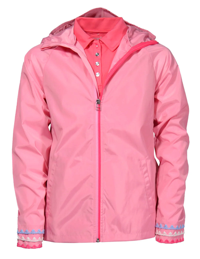 Load image into Gallery viewer, Garb Girls Golf Rain Jacket Pink
