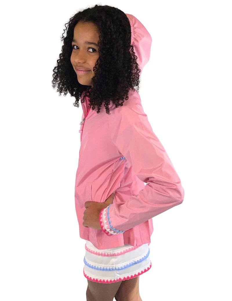 Load image into Gallery viewer, Garb Autumn Girls Youth Golf Rain Jacket Pink
