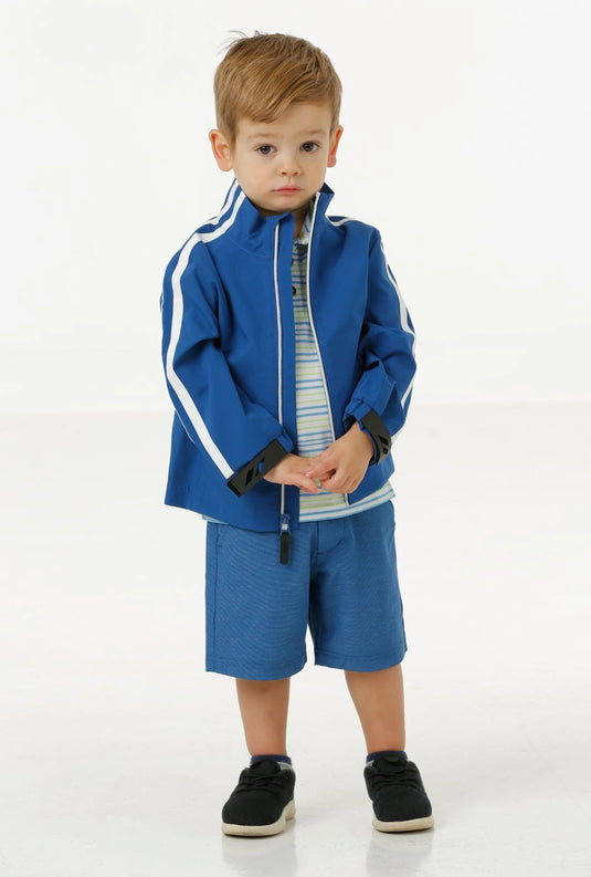 Garb Toddler Boys Golf Rain Jacket Blue