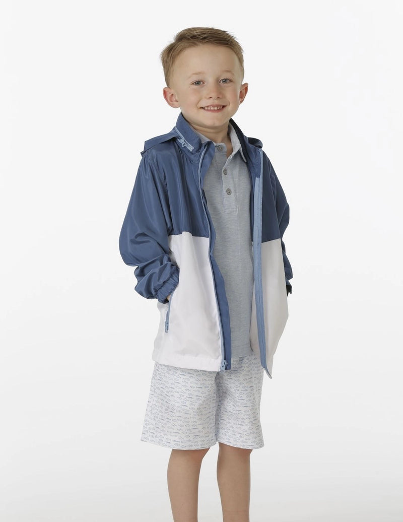 Load image into Gallery viewer, Garb Toddler Performance Rain Jacket on Boy
