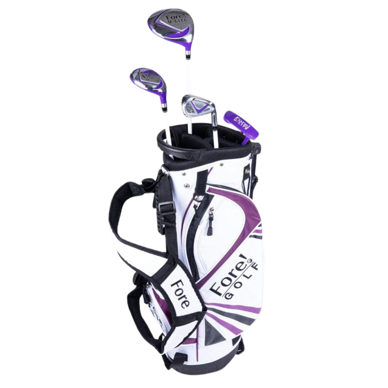 Load image into Gallery viewer, Fore Girls Golf Set Ages 6-8 Purple Upright
