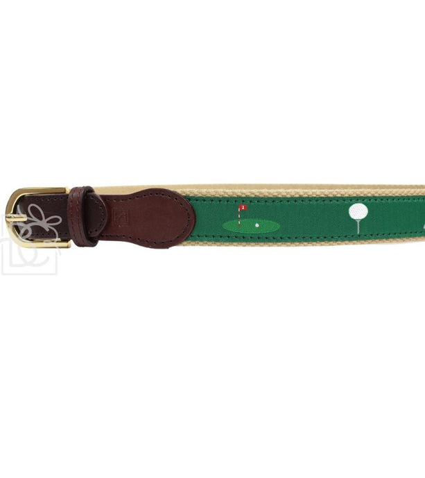 Golf Themed Youth Ribbon Belt 