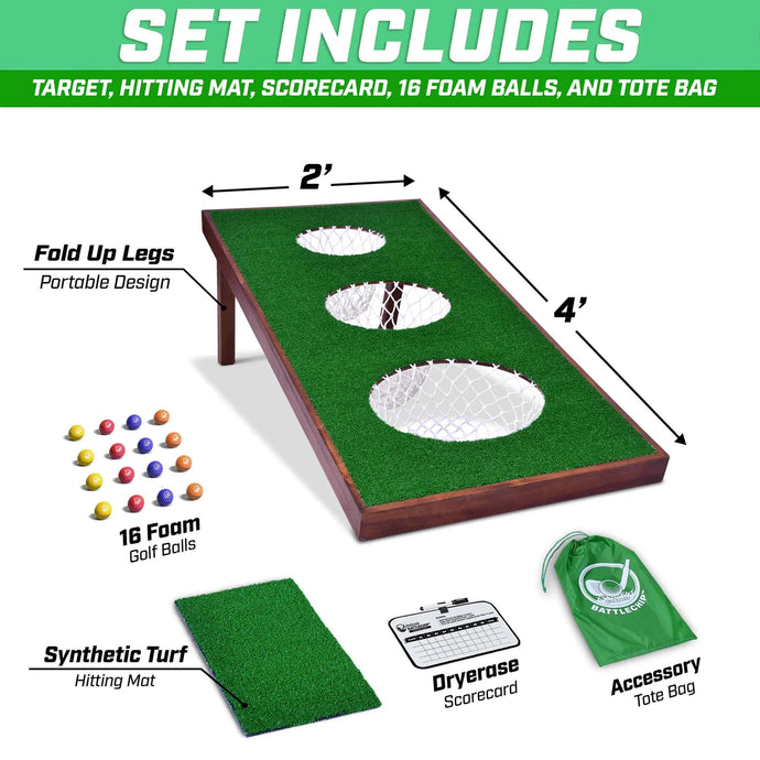 GoSports Battlechip Pro Cornhole Golf Chipping Game