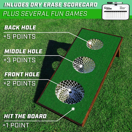 GoSports Battlechip Pro Cornhole Golf Chipping Game