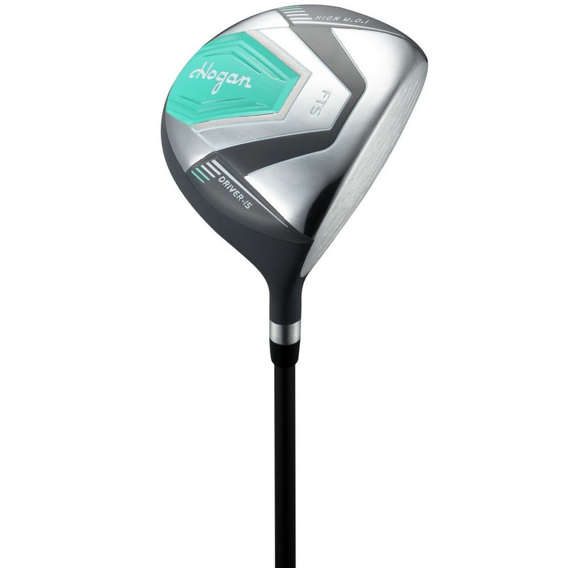 Load image into Gallery viewer, Hogan Golf FTS 5 Club Girls Golf Set Ages 9-12 (kids 54-64&quot; tall) Teal
