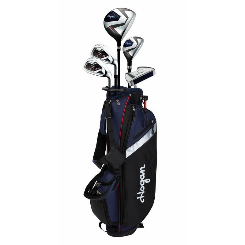 Load image into Gallery viewer, Hogan Golf FTS 5 Club Junior Golf Set Ages 9-12 (kids 54-64&quot; tall) Blue
