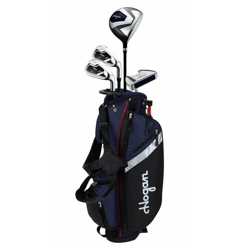 Load image into Gallery viewer, Hogan Golf FTS 4 Club Junior Golf Set Ages 6-8 (kids 45-54&quot; tall) Blue
