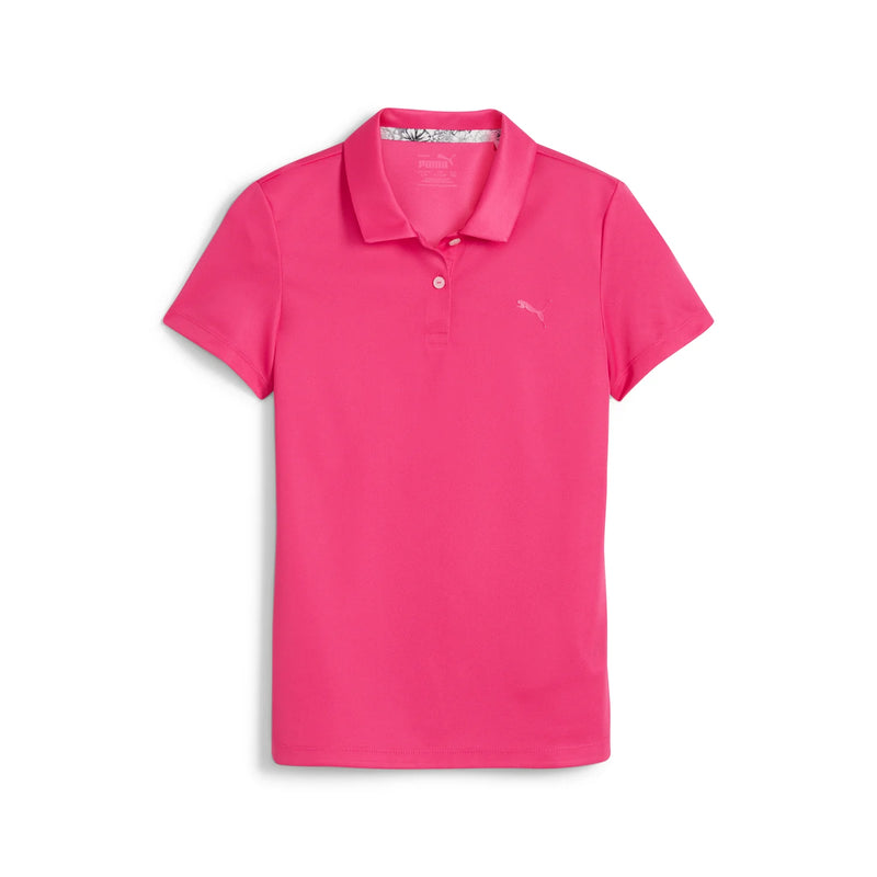 Load image into Gallery viewer, Puma Girls Essential Golf Polo - Garnet Rose
