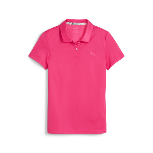 Puma Girls Essential Golf Polo - Garnet Rose