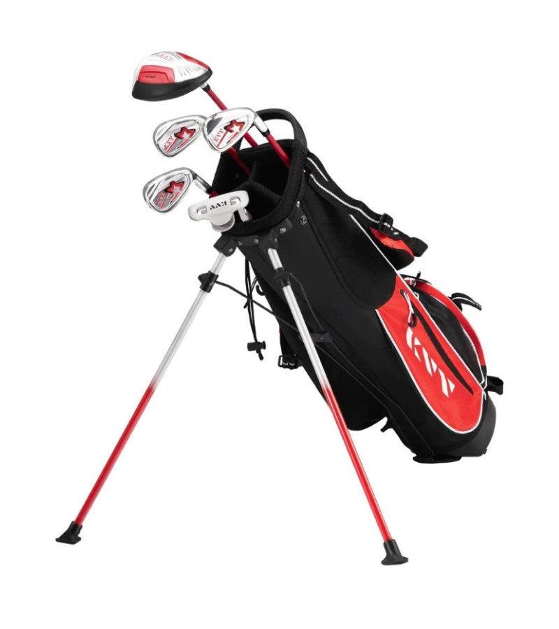Load image into Gallery viewer, KVV 5 Club Junior Golf Set for Ages 10-12 Red
