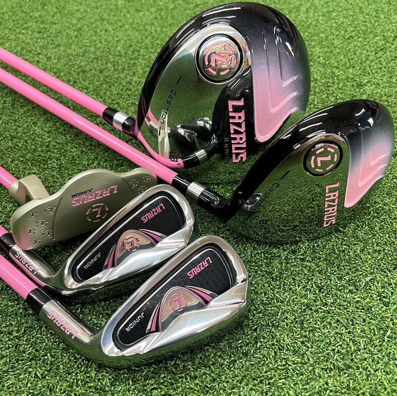 Load image into Gallery viewer, Lazrus 5 Club Girls Golf Set for Ages 2-5 (kids 38-48&quot; tall) Pink
