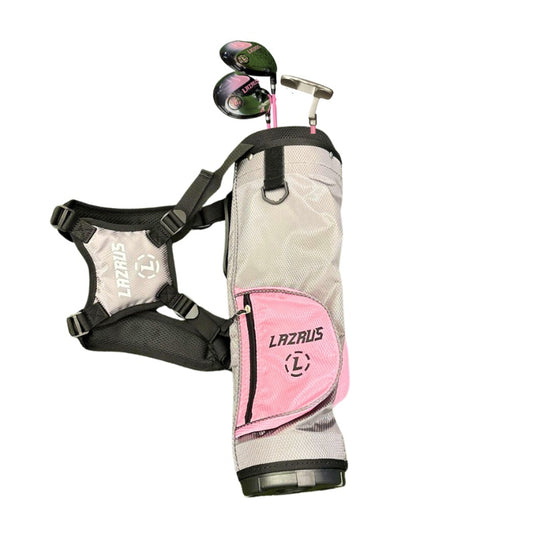 Lazrus 3 Club Girls Golf Set for Ages 2-5 (kids 38-48" tall) Pink