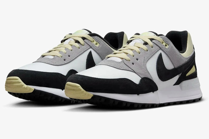 Nike Air Pegasus '89 G Junior Golf Shoes - Wolf Grey/ Black Lime