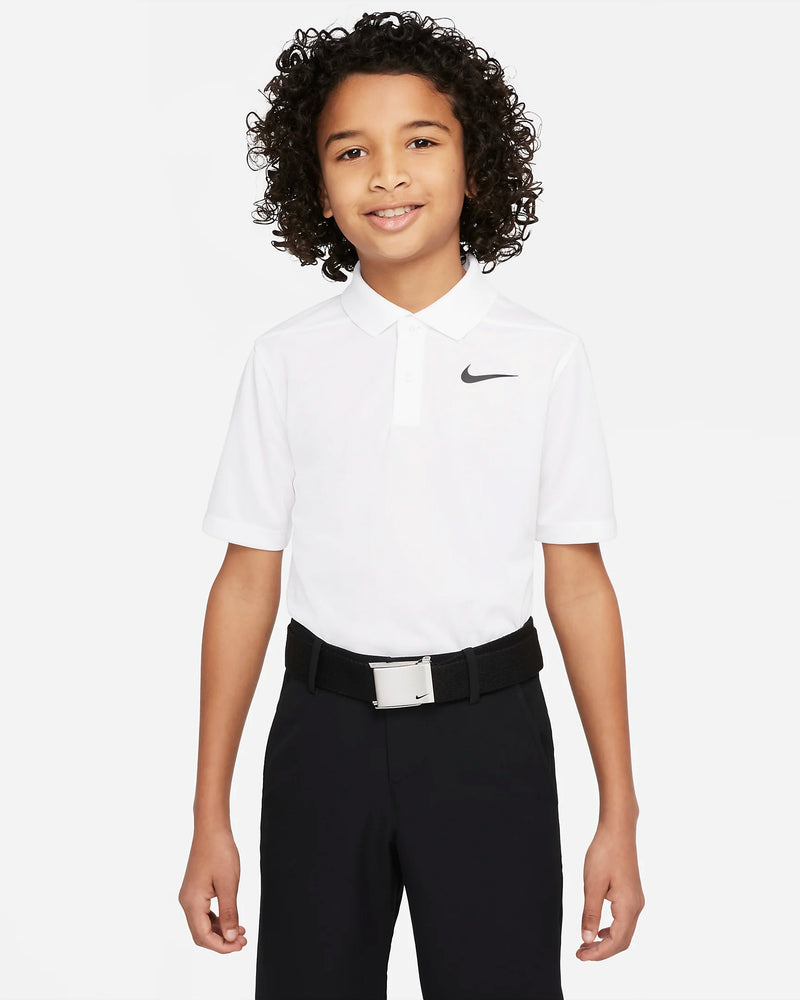 Load image into Gallery viewer, Nike Dri-Fit Victory Boys Golf Polo White
