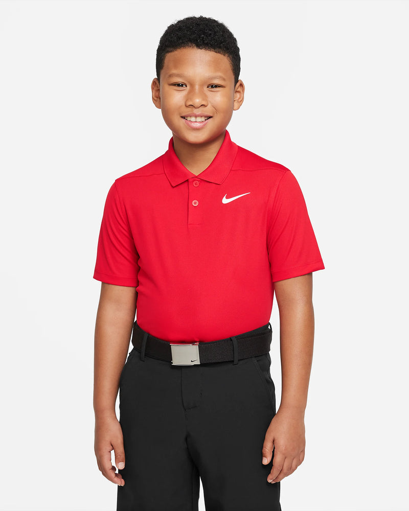 Load image into Gallery viewer, Nike Dri-Fit Victory Boys Golf Polo Red
