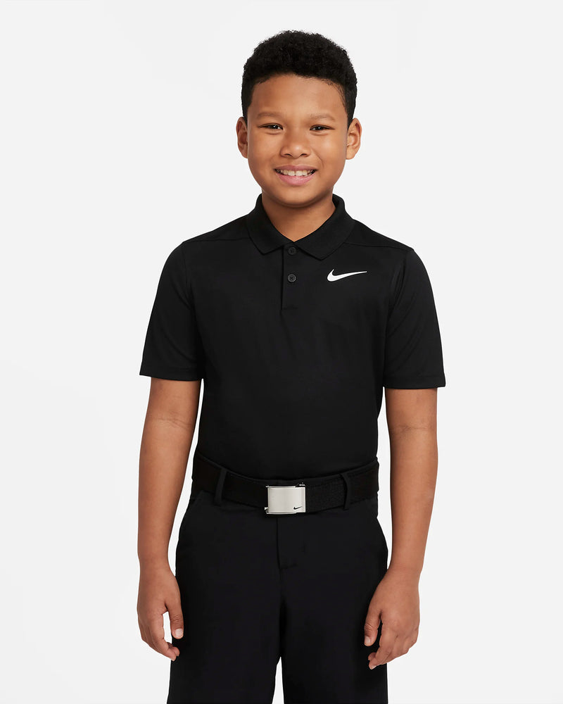 Load image into Gallery viewer, Nike Dri-Fit Victory Boys Golf Polo Black
