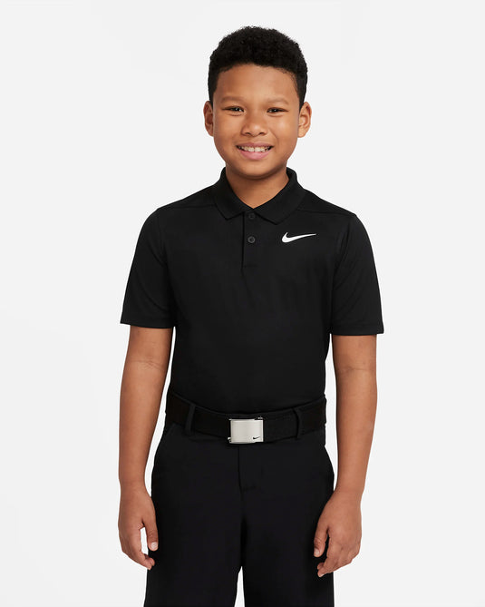 Nike Dri-Fit Victory Boys Golf Polo Black
