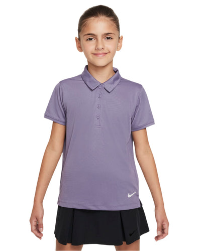 Nike Dri-Fit Victory Girls Golf Polo Purple