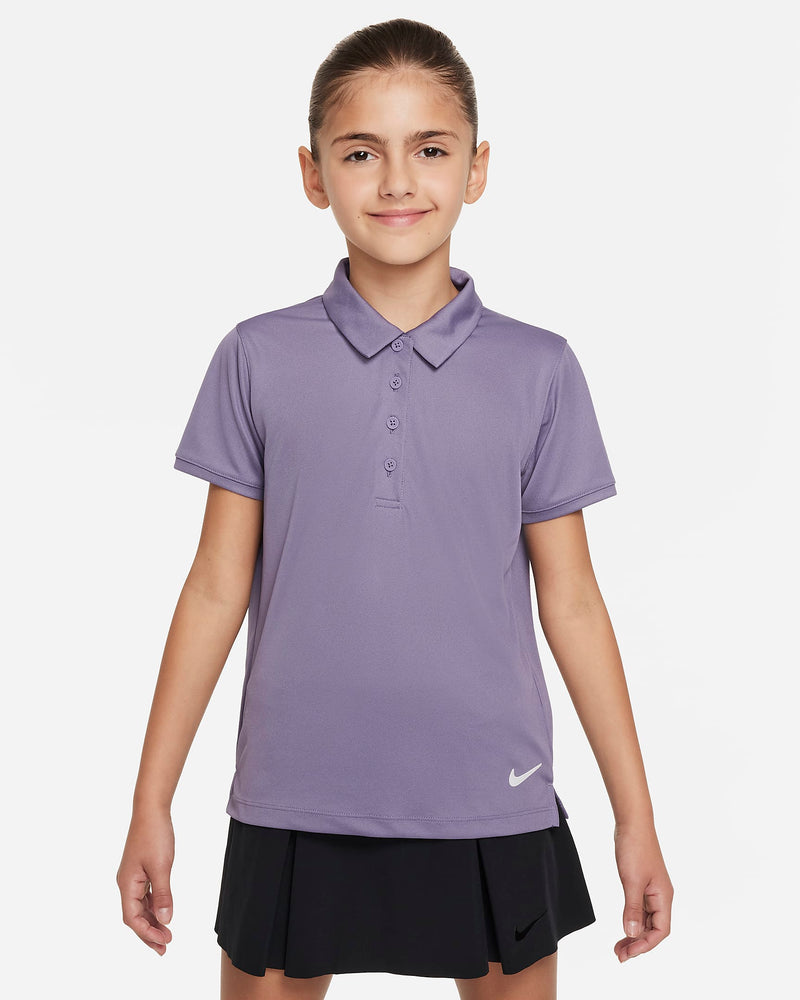 Load image into Gallery viewer, Nike Dri-Fit Victory Girls Golf Polo Purple
