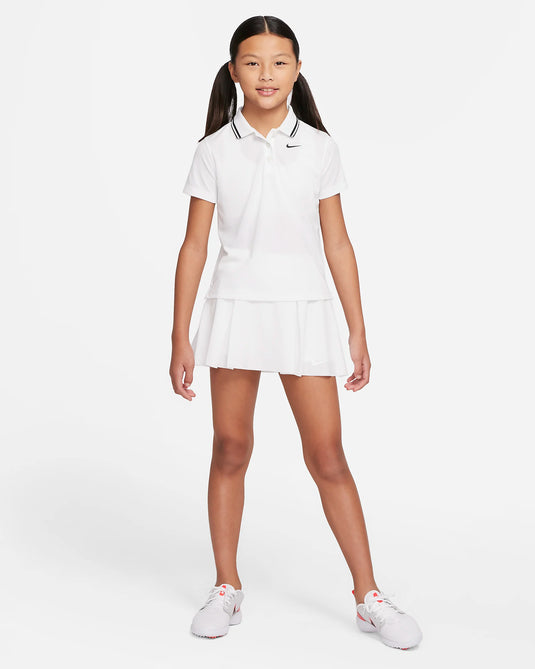 Nike Dri-Fit Club Girls Golf Skirt White