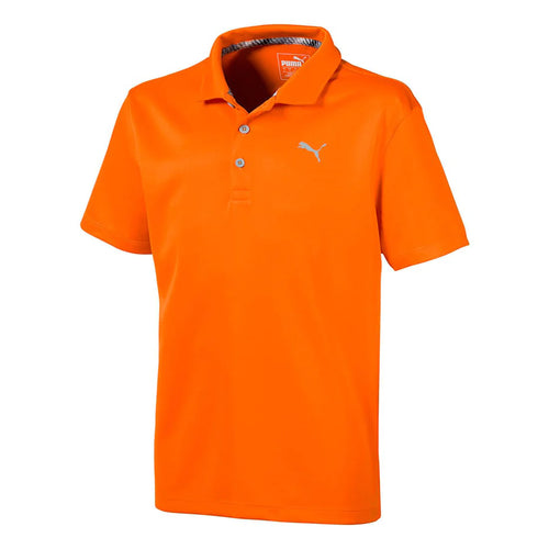 Puma Boys Essential Polo - Vibrant Orange