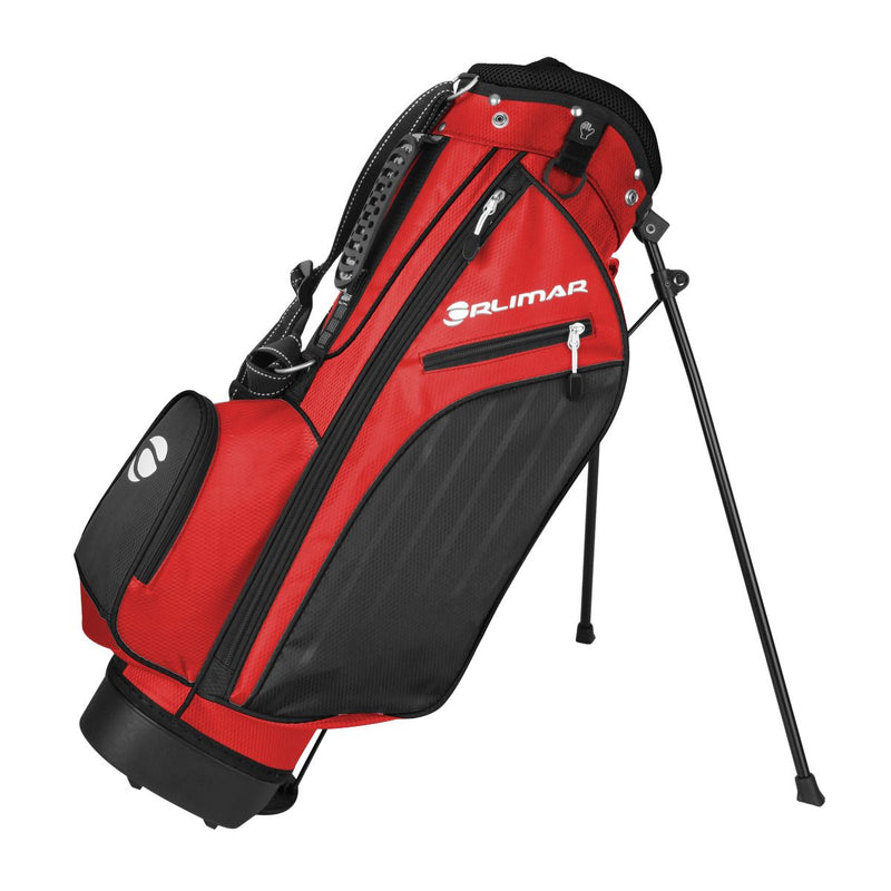 Load image into Gallery viewer, Orlimar Junior golf Stand Bag Ages 9-12 Red
