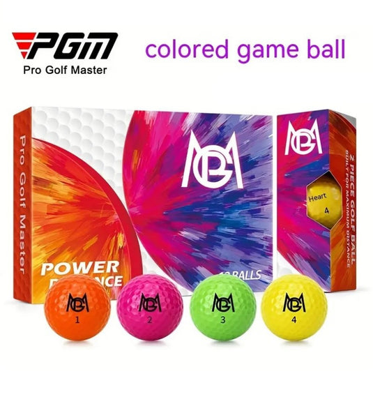 PGM Colored Golf Balls - Orange, Pink Green, Yellow