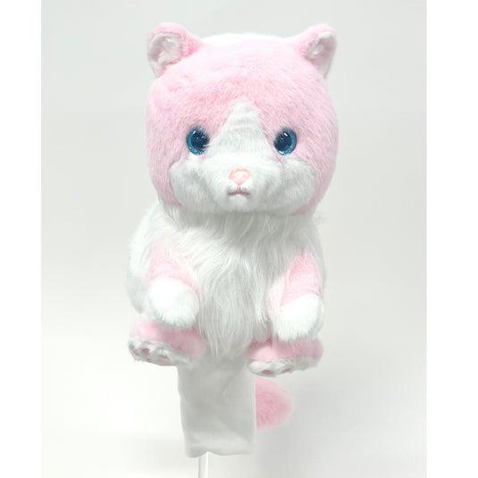 Plush Pink Cat Headcover