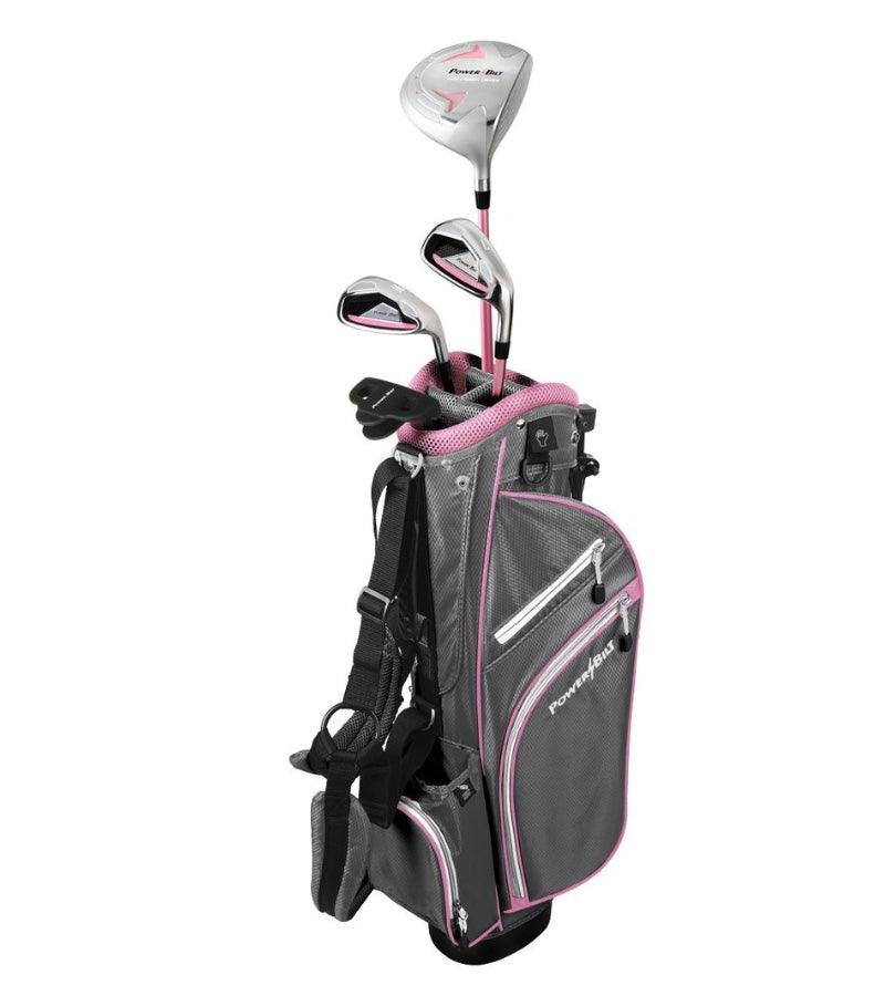 Load image into Gallery viewer, PowerBilt 4 Club Girls Golf Set for Ages 5-8 Pink
