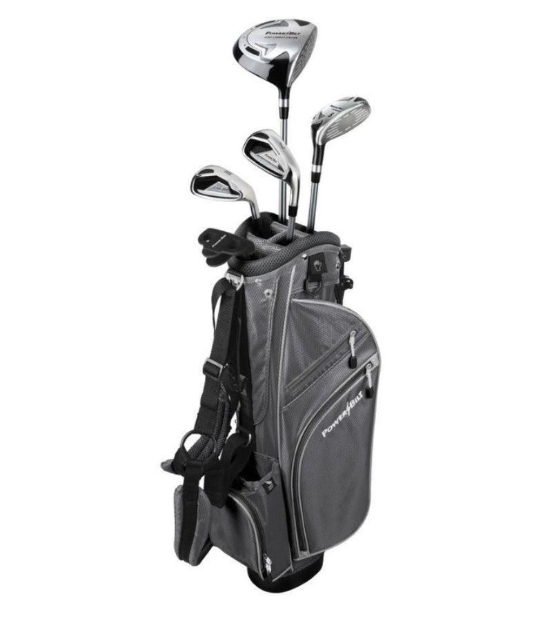Load image into Gallery viewer, PowerBilt 5 Club Junior Golf Set Ages 9-12 Silver
