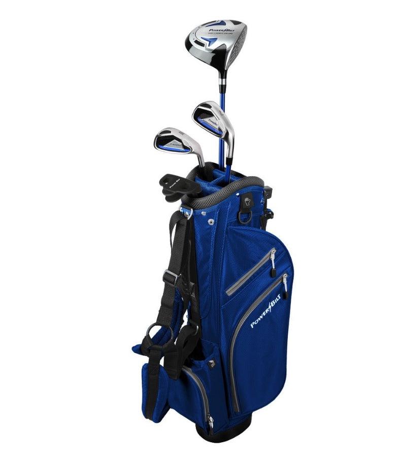 Load image into Gallery viewer, PowerBilt 4 Club Golf Set for Ages 5-8 Blue
