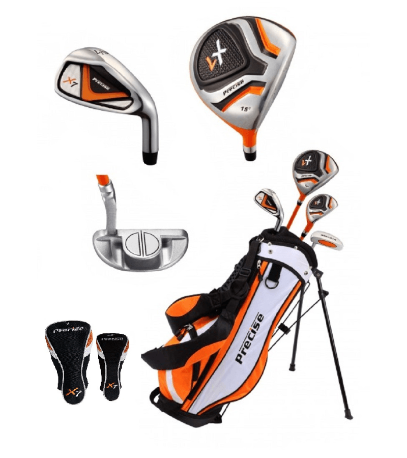 Load image into Gallery viewer, Precise X7 4 Club Kids Golf Set Ages 3-5 Orange
