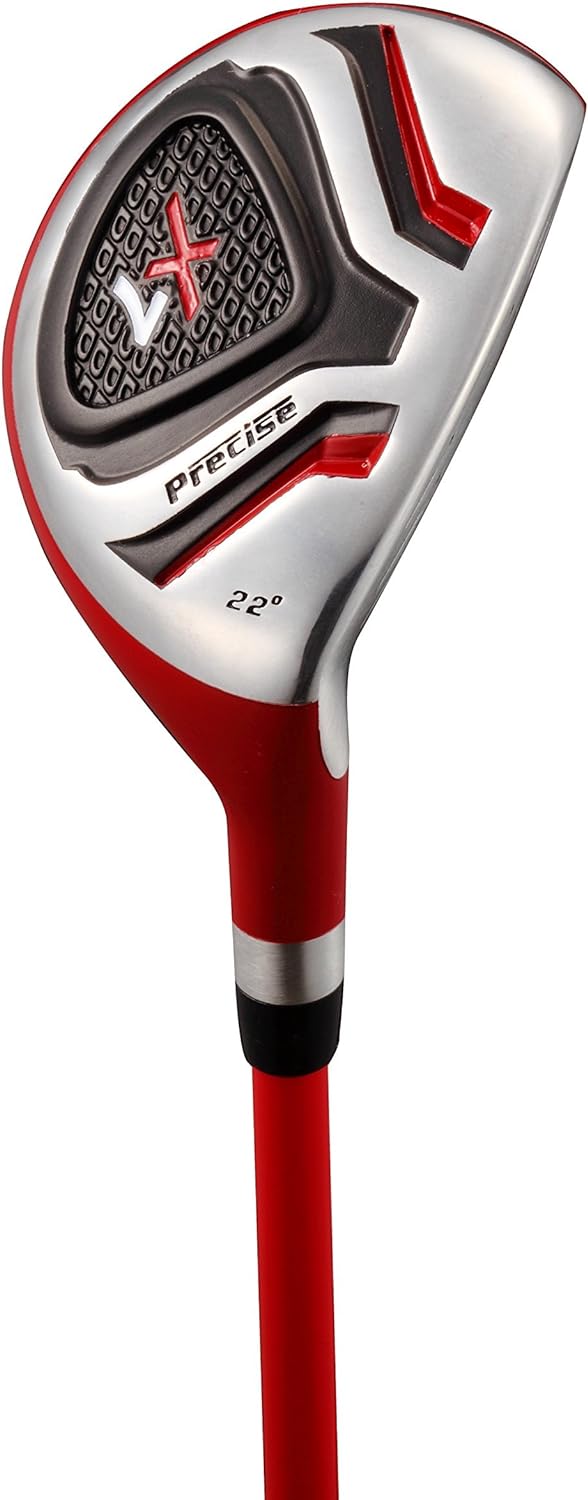 Load image into Gallery viewer, Precise X7 5 Club Kids Golf Set for Ages 6-8 (kids 44-52&quot; tall) Red
