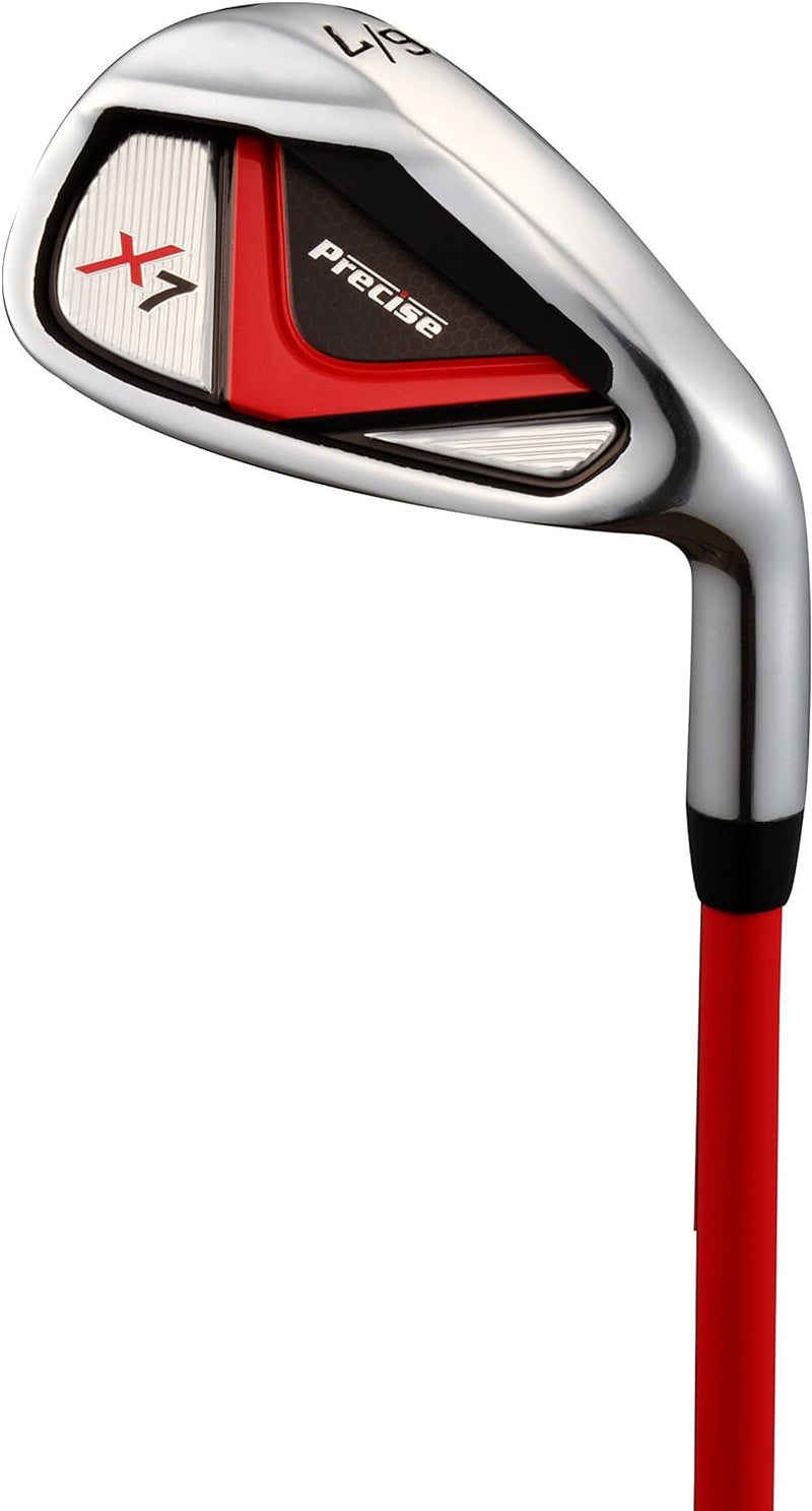 Load image into Gallery viewer, Precise X7 5 Club Kids Golf Set for Ages 6-8 (kids 44-52&quot; tall) Red
