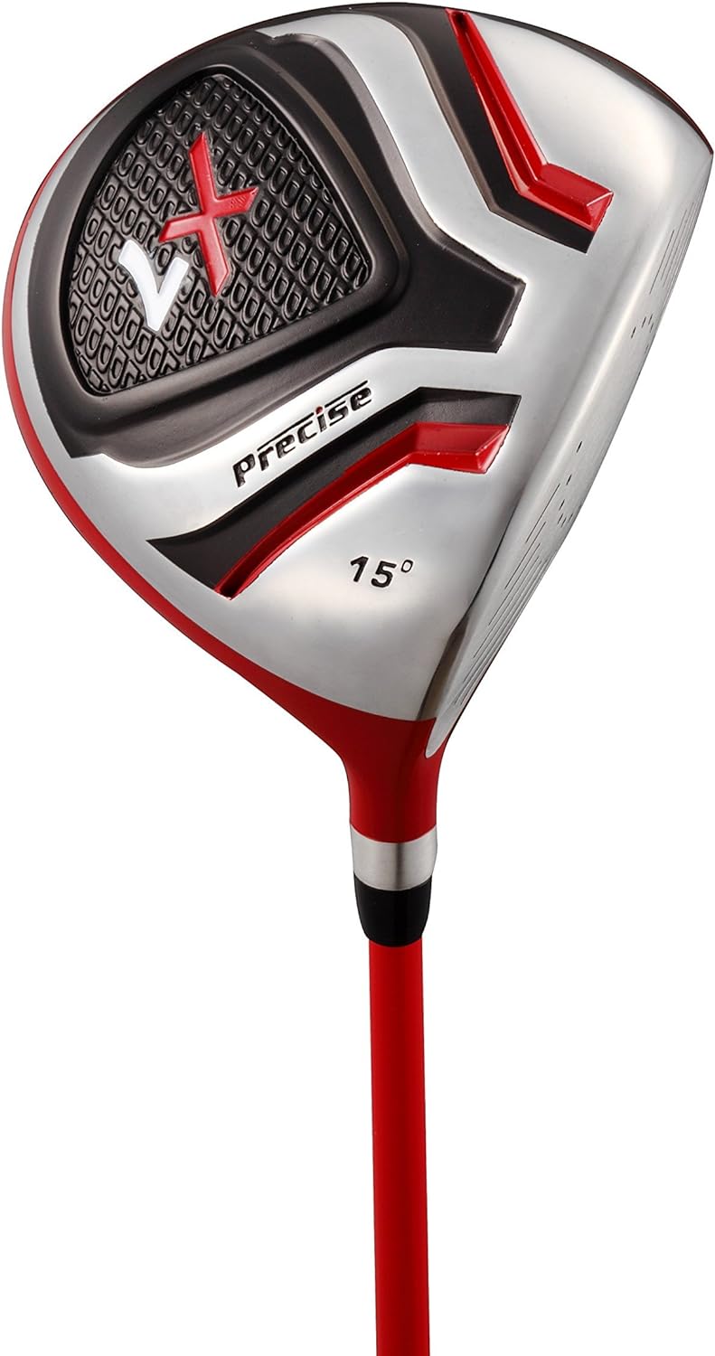 Load image into Gallery viewer, Precise X7 5 Club Kids Golf Set for Ages 6-8 (kids 44-52&quot; tall) Red
