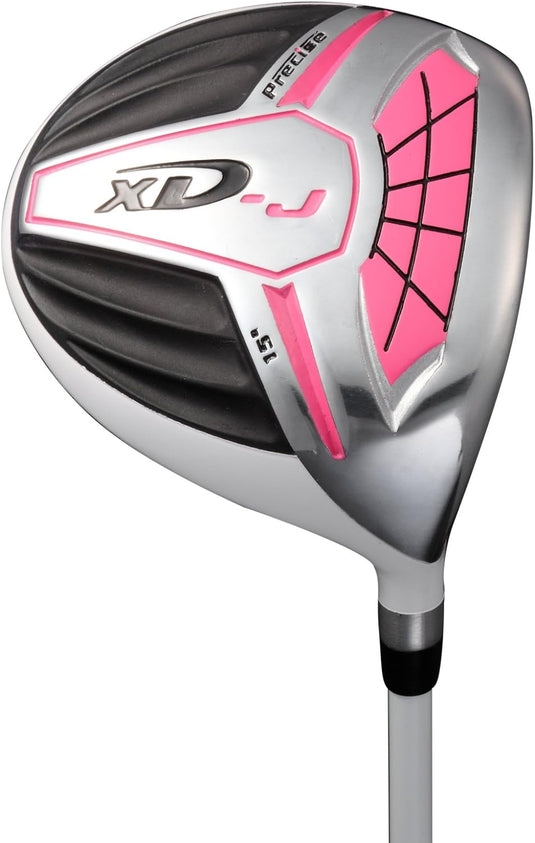 Precise XD-J 5 Club Girls Golf Set for Ages 9-12 (kids 52-60" tall) Pink