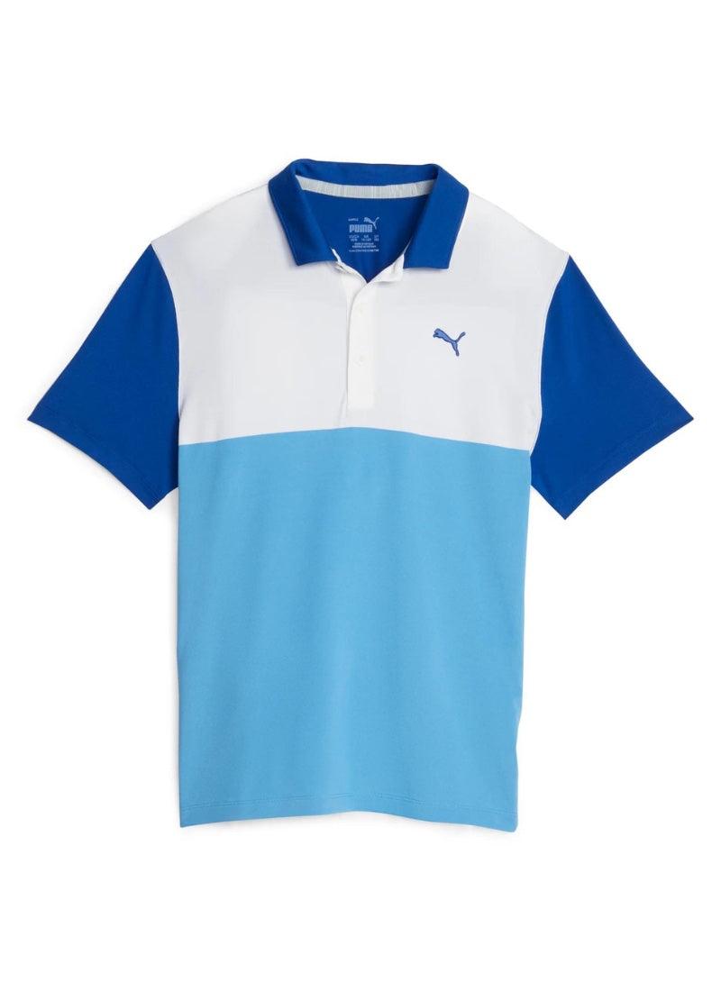 Load image into Gallery viewer, Puma Boys Cloudspun Golf Polo Blue
