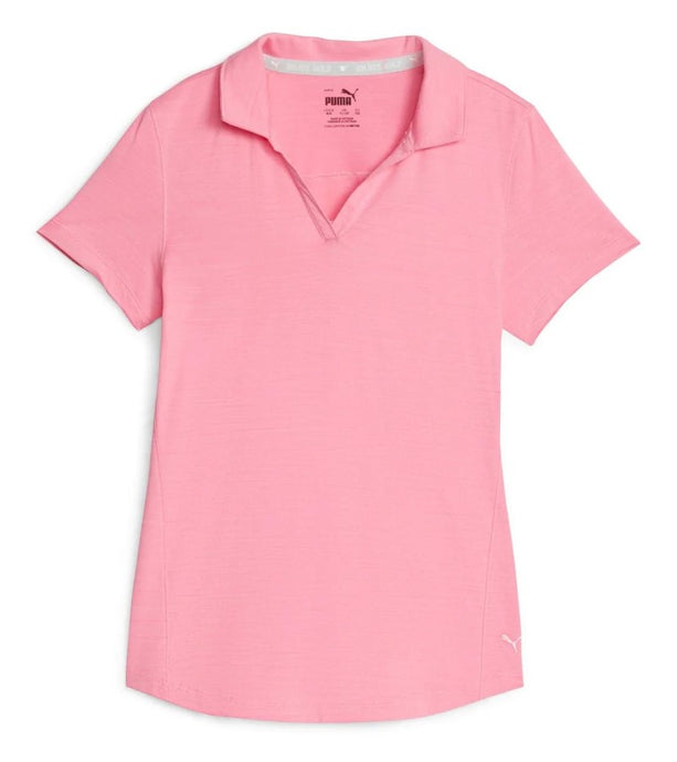 Puma Cloudspun Coast Golf Polo Girls - Strawberry Burst Heather