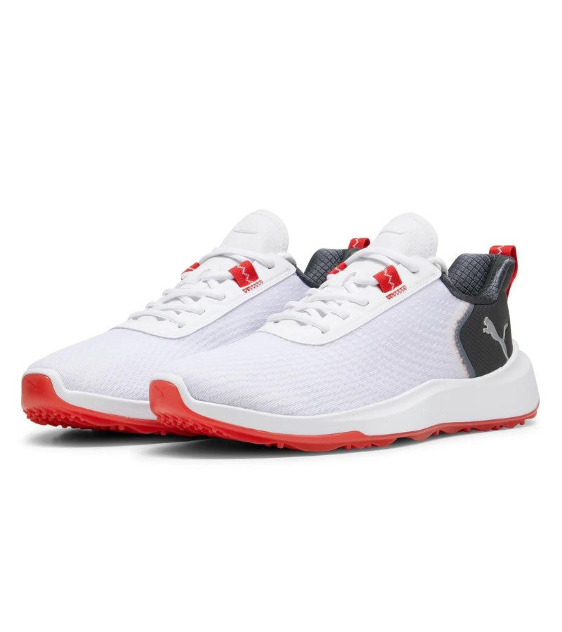 Load image into Gallery viewer, Puma Fusion Crush Sport Jr Spikeless Golf Shoes - White / Dark Coal
