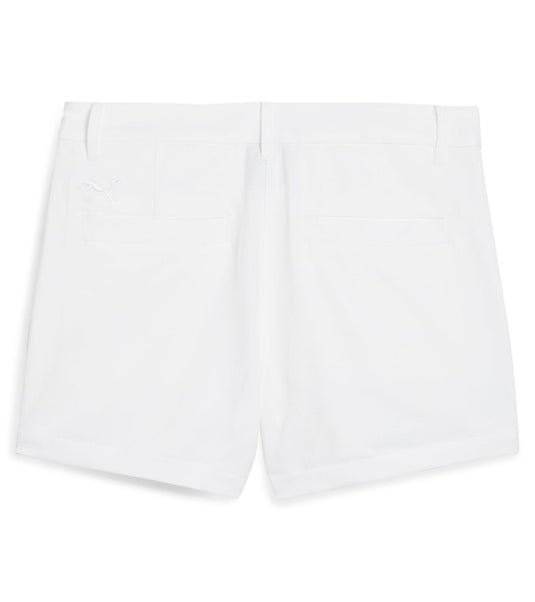 Puma Girls Golf Shorts White Back