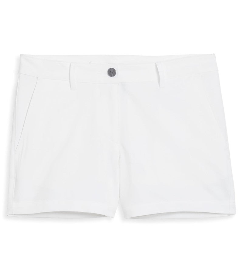 Load image into Gallery viewer, Puma Girls Golf Shorts White Front
