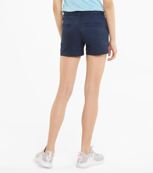 Puma Girls Golf Shorts - Navy Blazer Back
