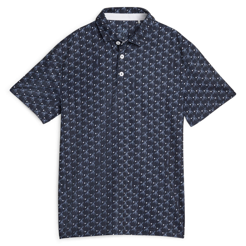 Load image into Gallery viewer, Puma Golf Boys MATTR Palms Polo - Navy
