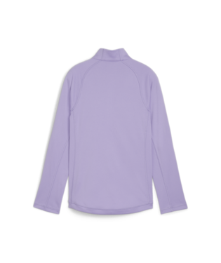 Load image into Gallery viewer, Puma Golf Girls Quarter Zip Lavender Back
