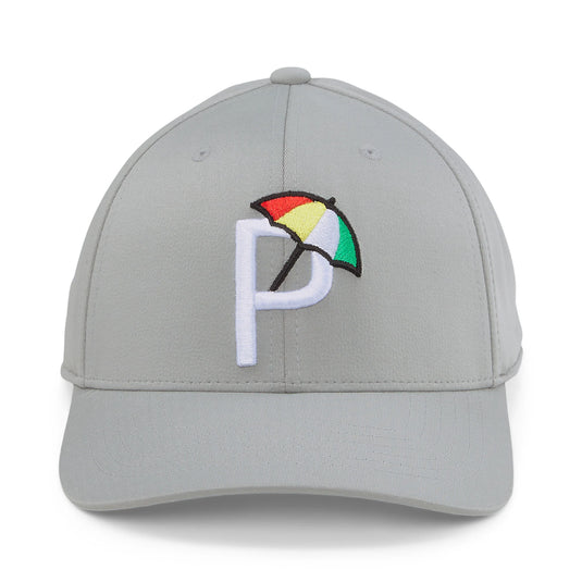 Puma Palmer P Mens Golf Hat Bright Ash Gray / White Glow