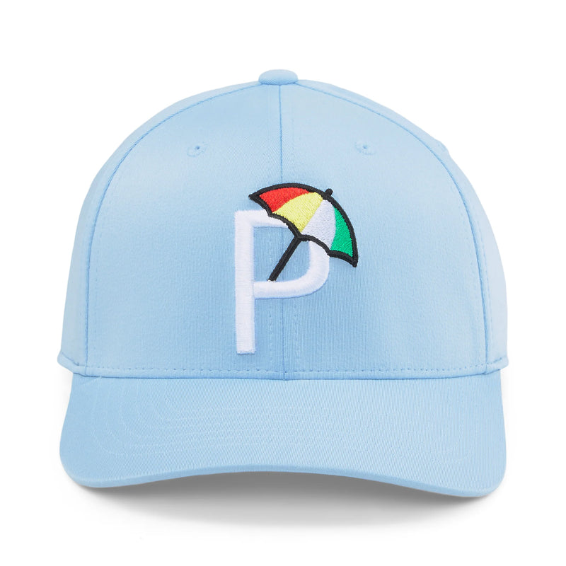 Load image into Gallery viewer, Puma Palmer P Womens Golf Hat Pale Blue front
