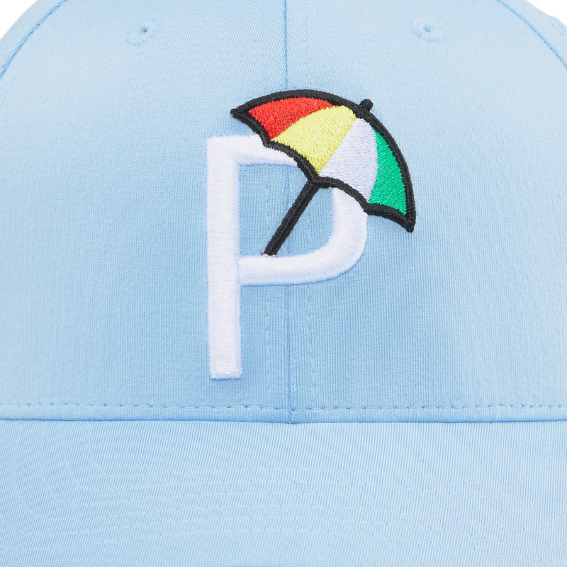 Load image into Gallery viewer, Puma Palmer P Womens Golf Hat Pale Blue Logo
