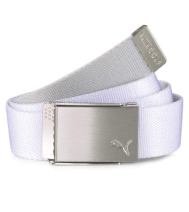 Puma Boys Reversible Web Youth Golf Belt White / Grey