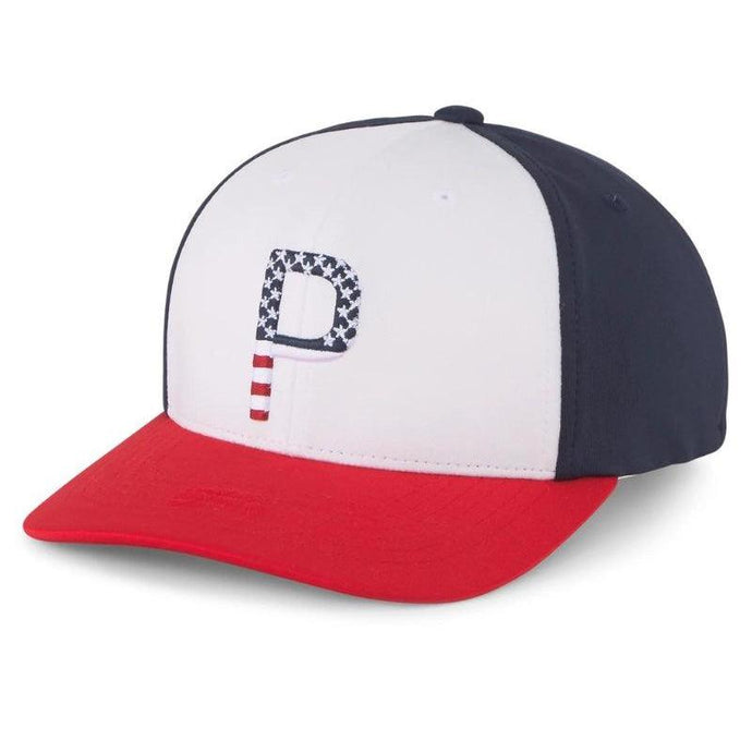 Puma Pars & Stripes Youth Golf Hat - Red, White & Blue